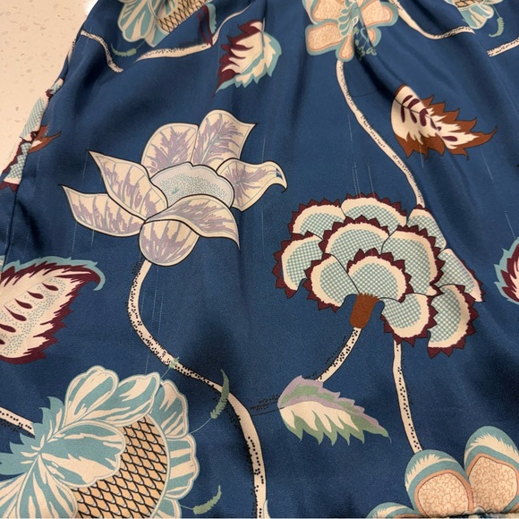 Tuckernuck Libby Floral Maxi Dress Blue Geranium Smocked Small - Picture 14 of 15